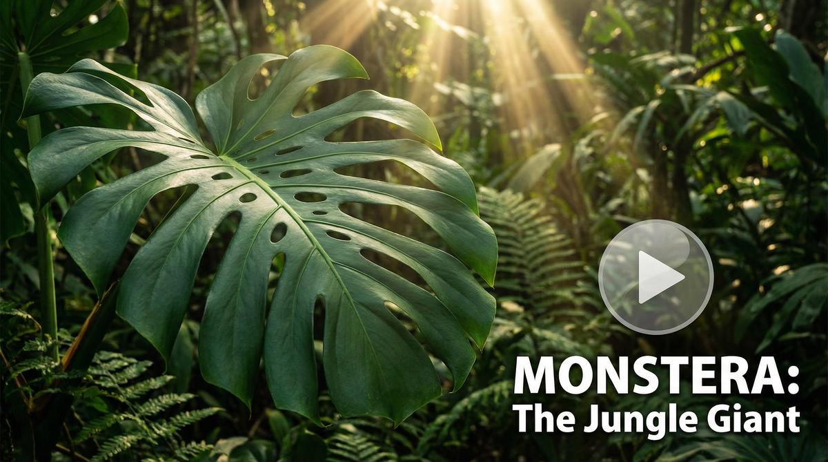 国产视频龟背竹植物视频教程